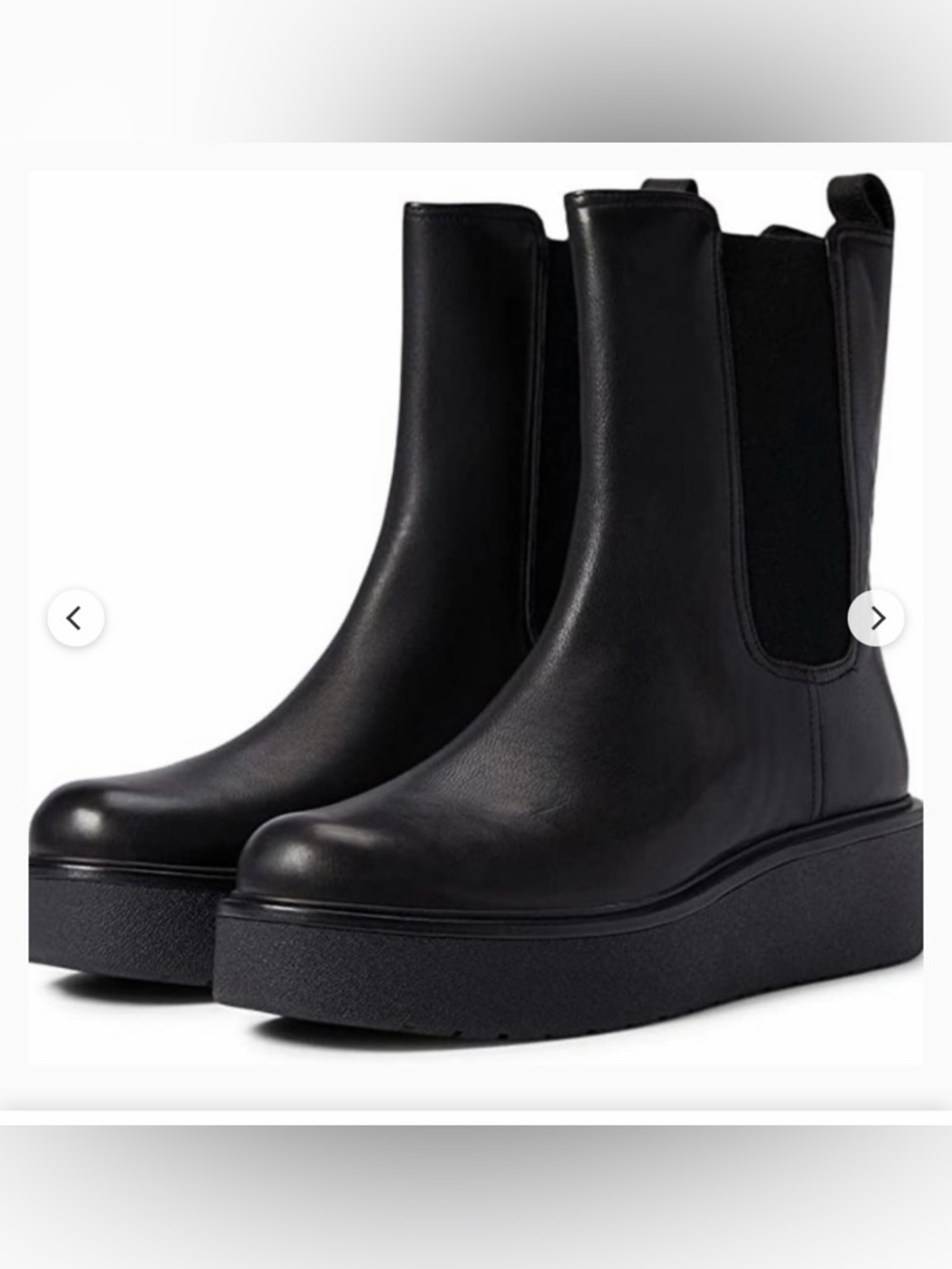 Like New Vince. Brinton Water Resistant Leather Platform Chelsea Boot Size 8.5